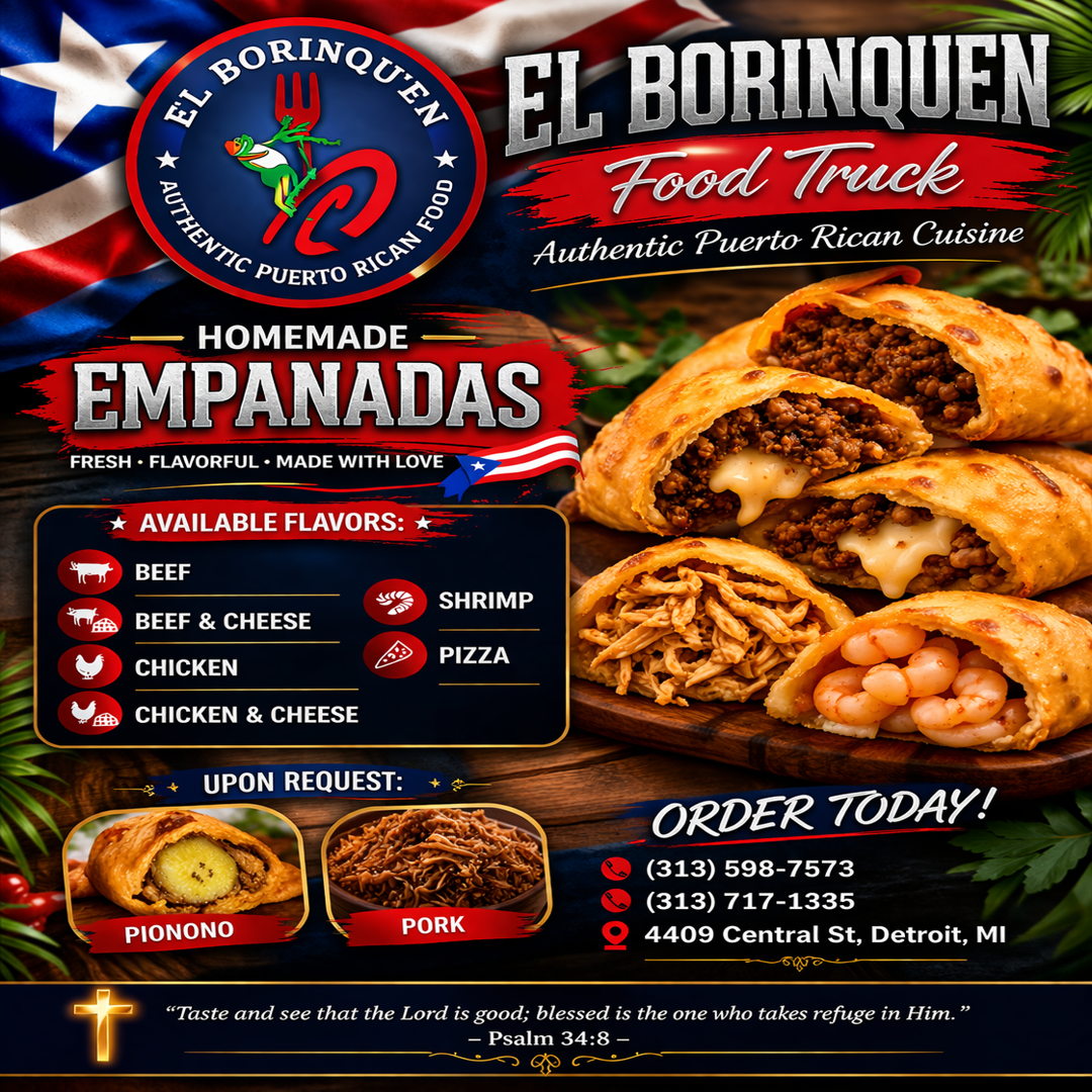 El Boriquen menu board