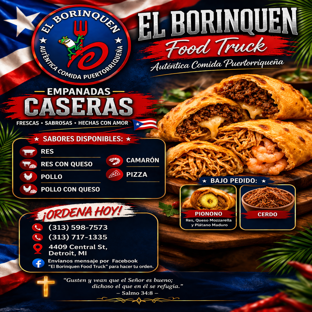 El Boriquen menu board