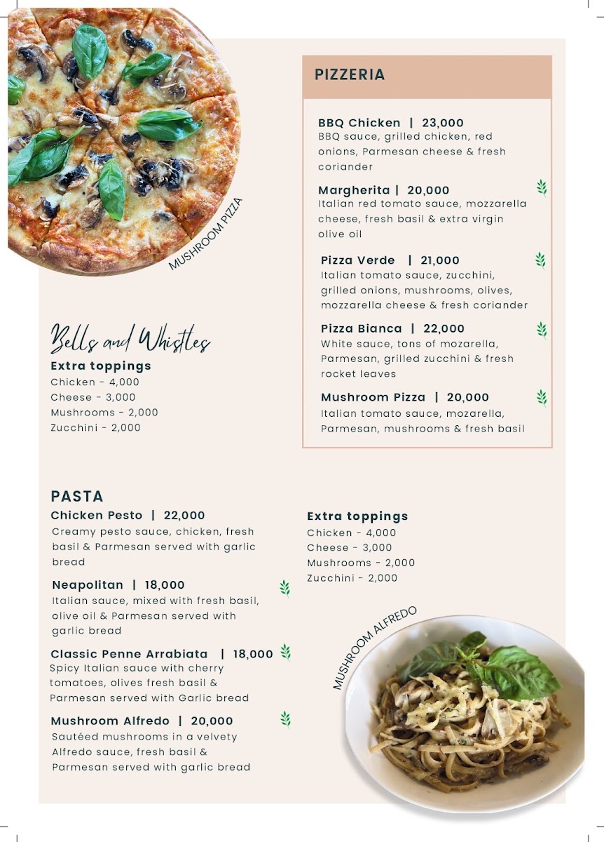 Artisan Coffee and Patissier menu board