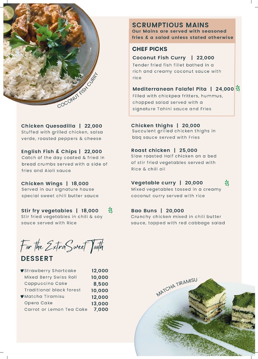 Artisan Coffee and Patissier menu board