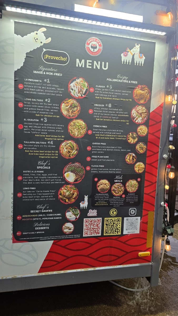 MAKIS ATX menu board
