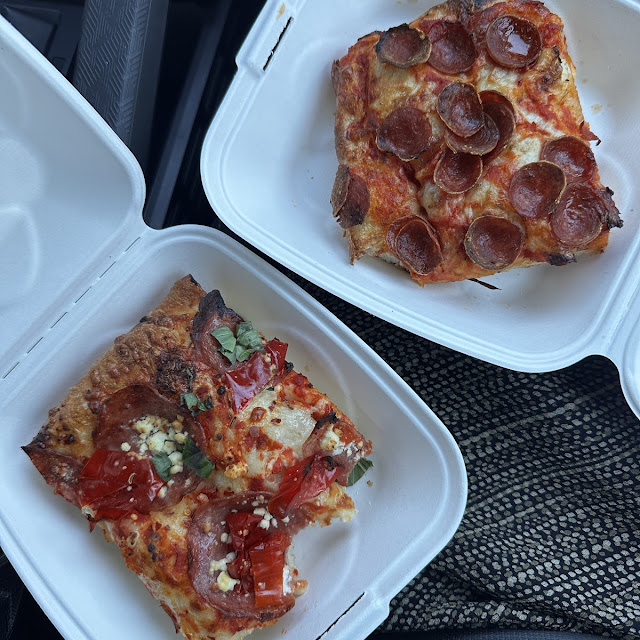 Square Pepperoni Pizza Slice