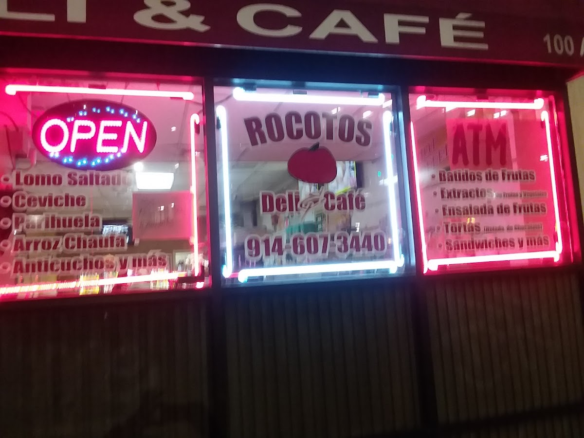 Rocotos Deli & Café menu board