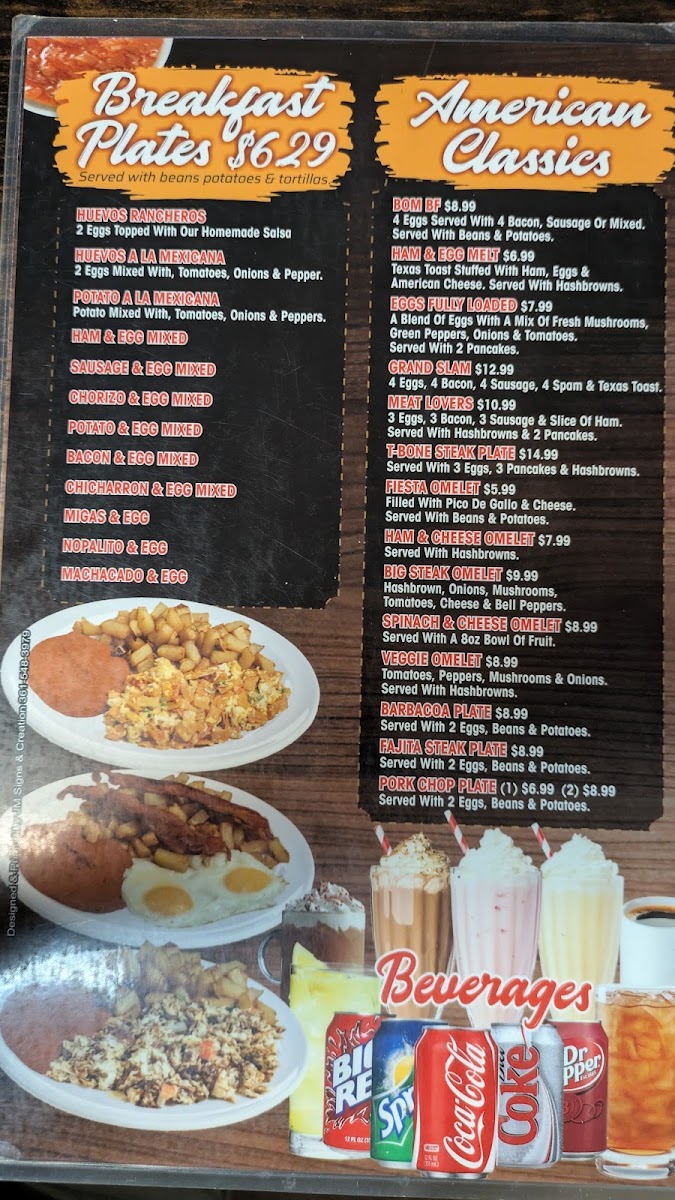 Vallarta Taqueria menu board