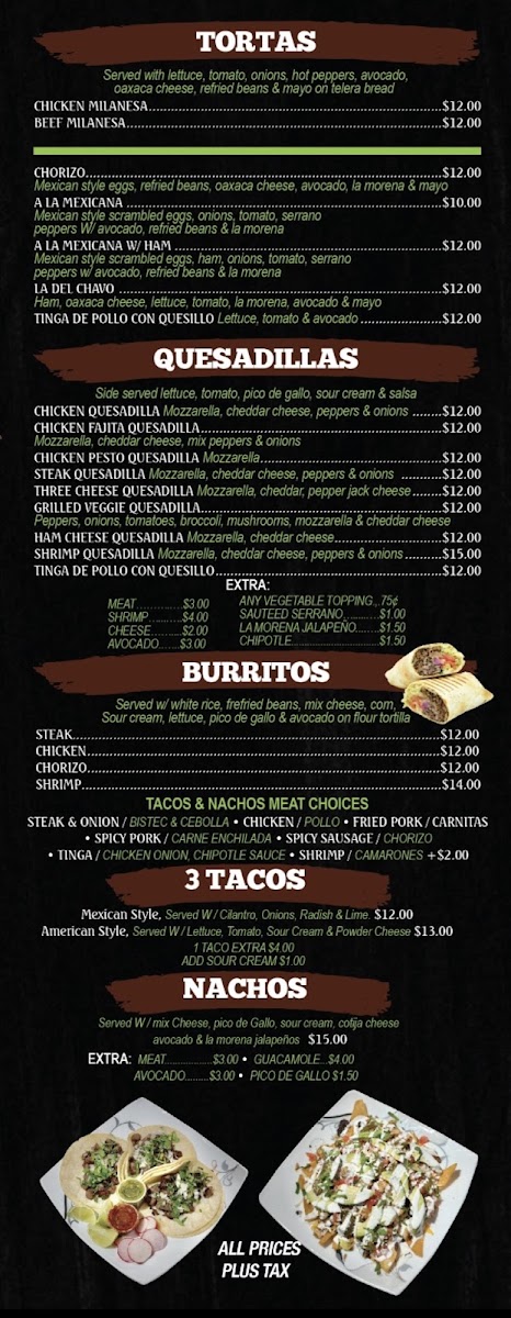 Mosholu Cafe & Deli menu board