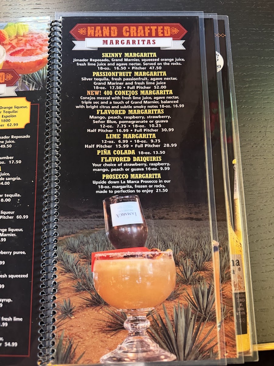 El Taco Macho Strongsville menu board