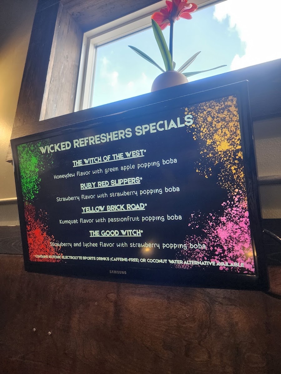 Epic Eatz menu board