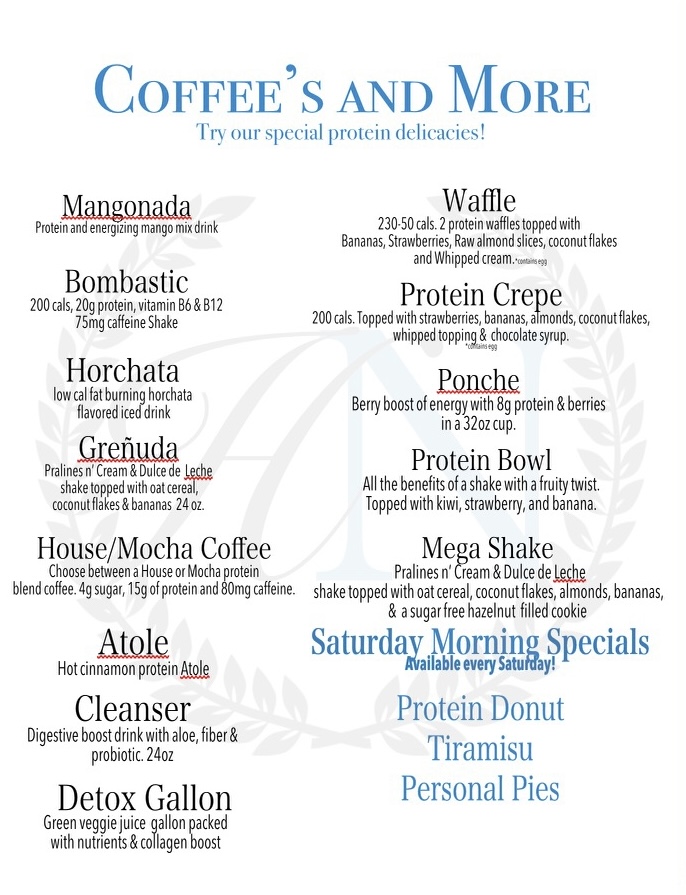 Herbalife Haltom Nutrition menu board