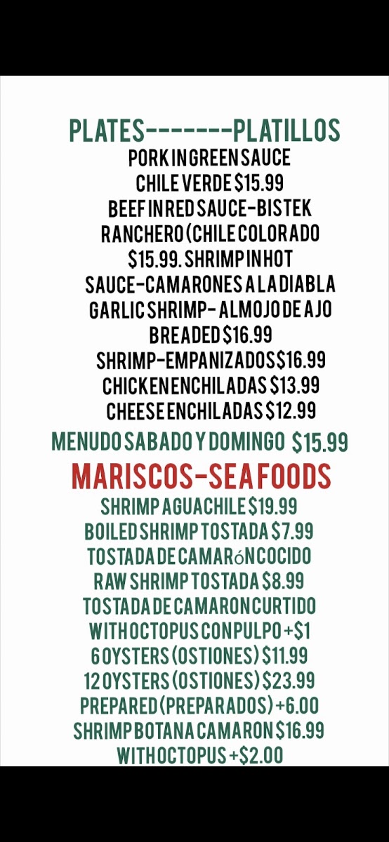 198 Food & Beer menu board