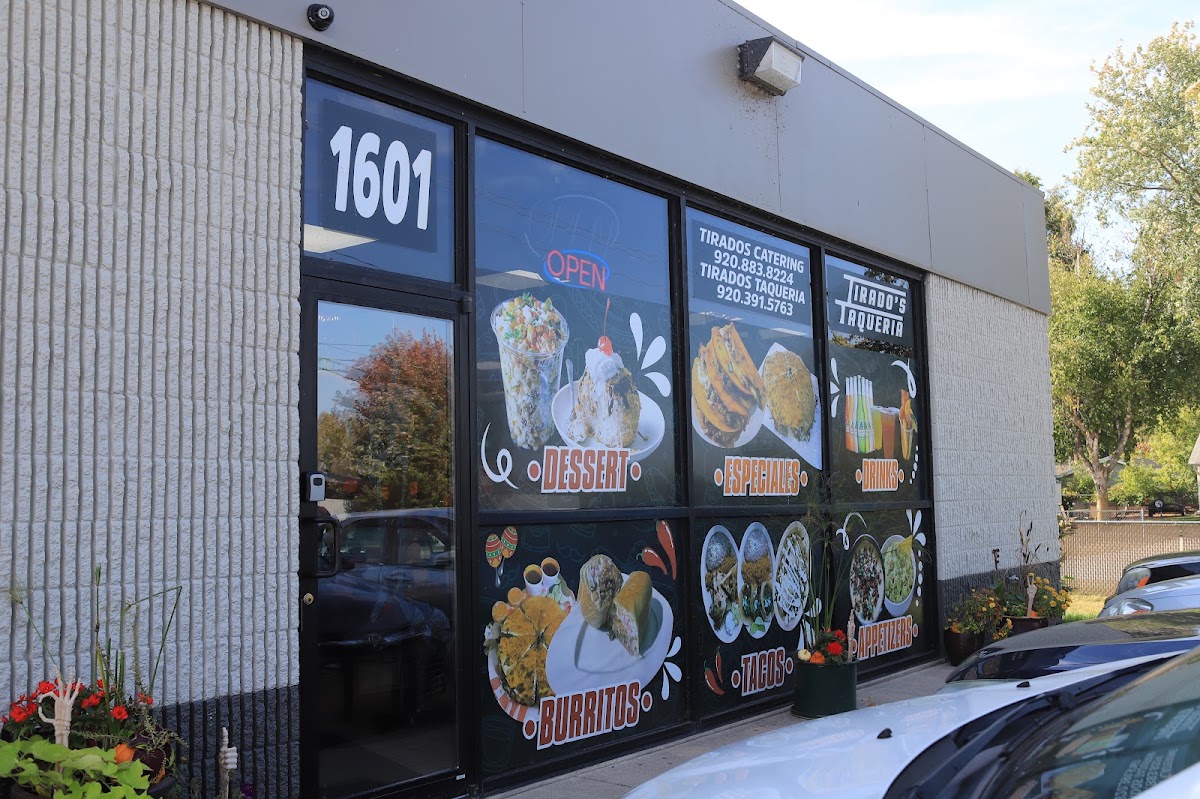 Tirado's Taqueria menu board