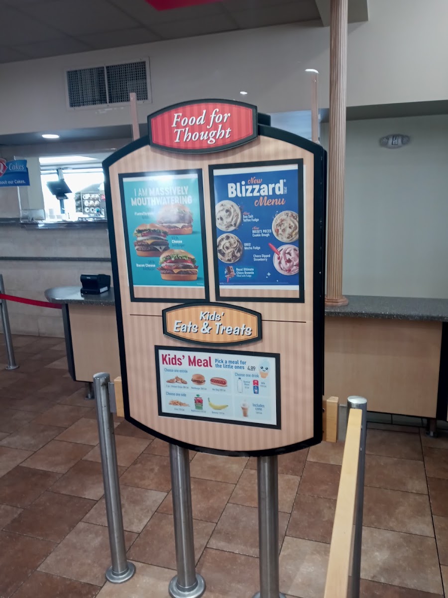 DQ Grill & Chill menu board