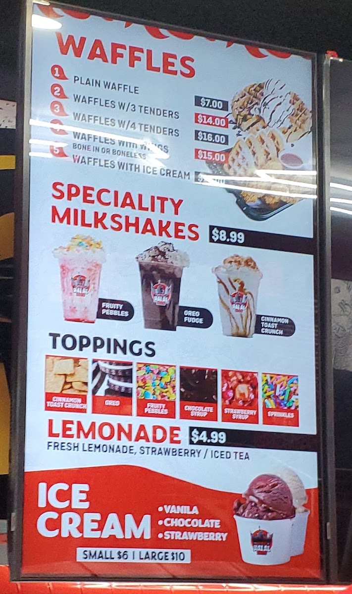 NYC Halal Eats menu board