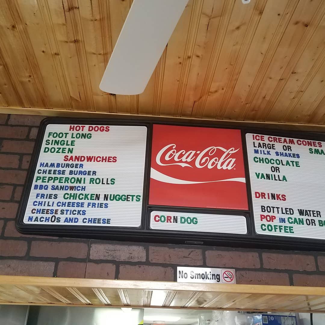 Pickens General Store & Cafe' llc menu board