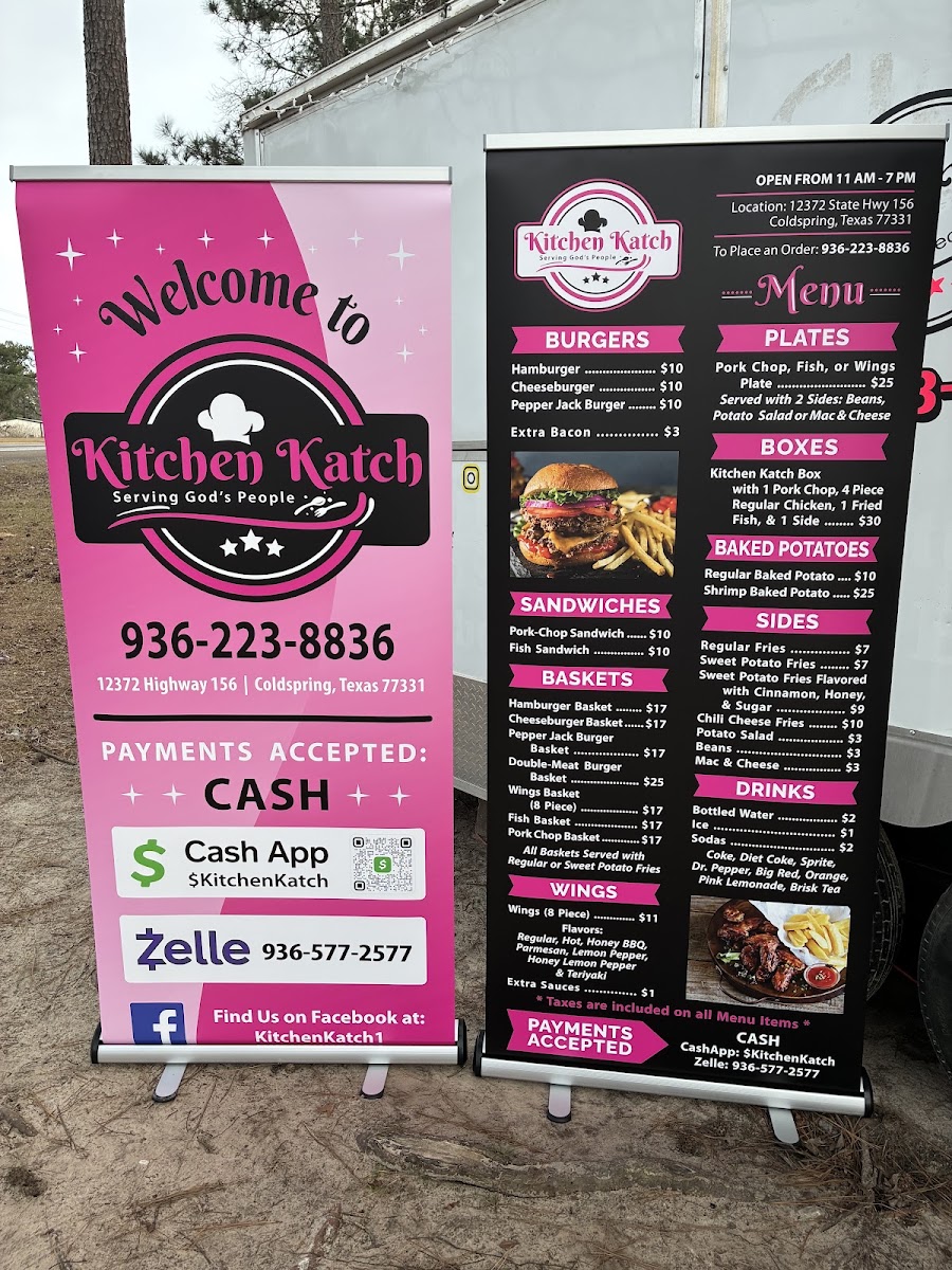 Kitchen Katch menu board