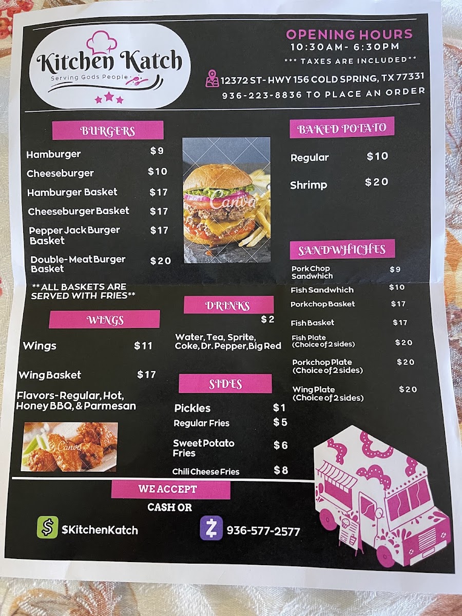 Kitchen Katch menu board