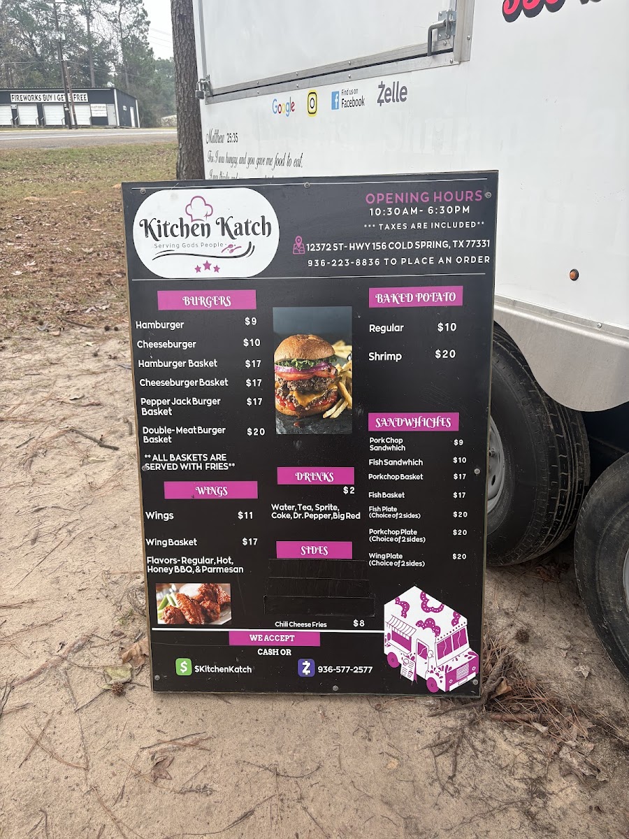 Kitchen Katch menu board