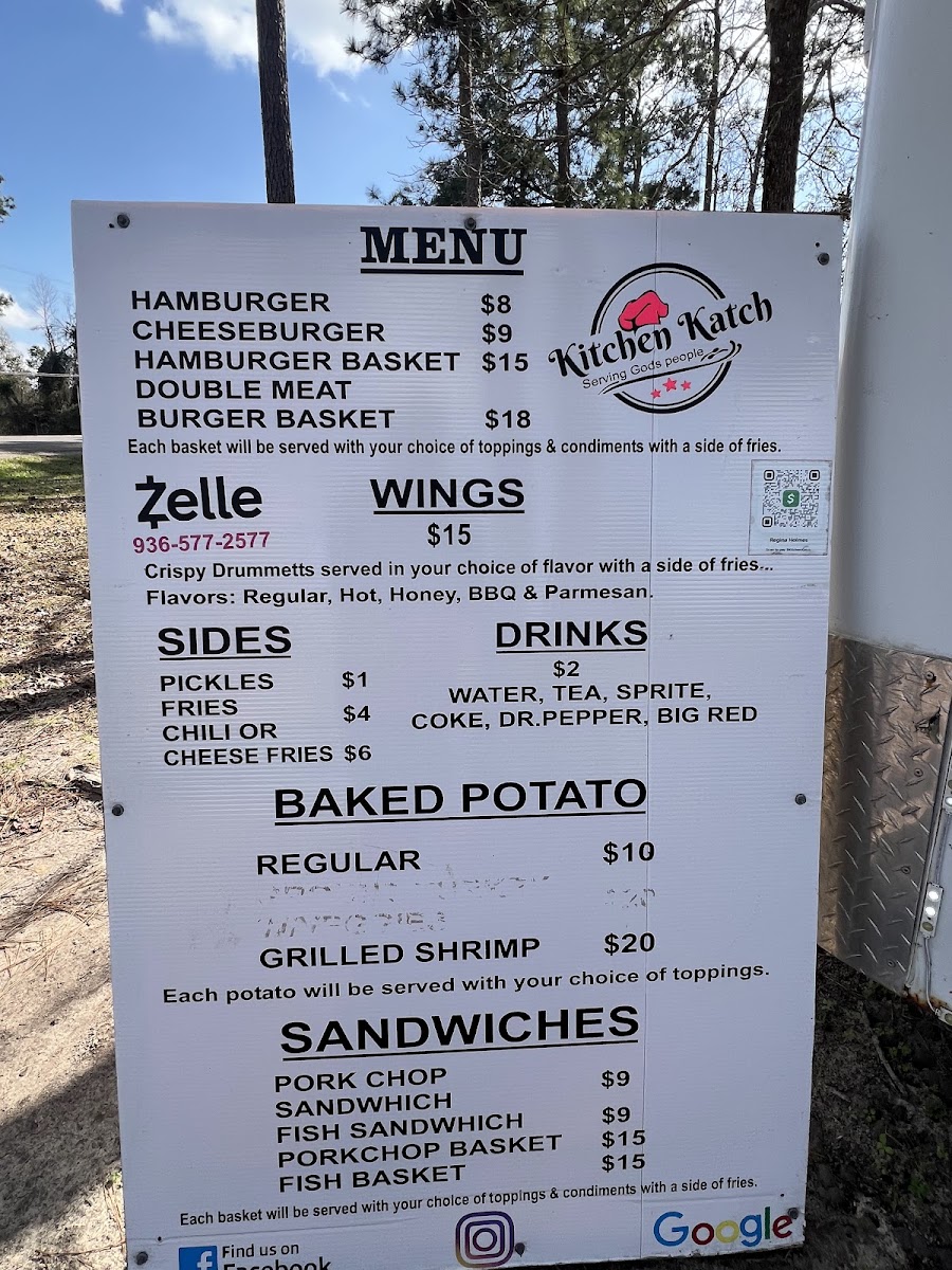 Kitchen Katch menu board