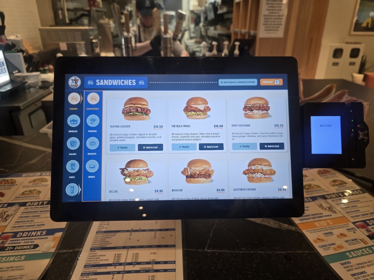 Birdcall menu board