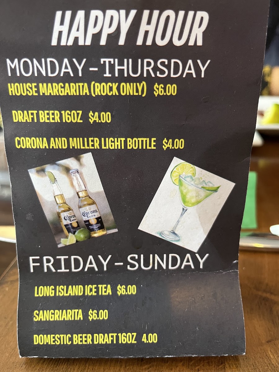 Rancho Azteca | Mexican Restaurant menu board