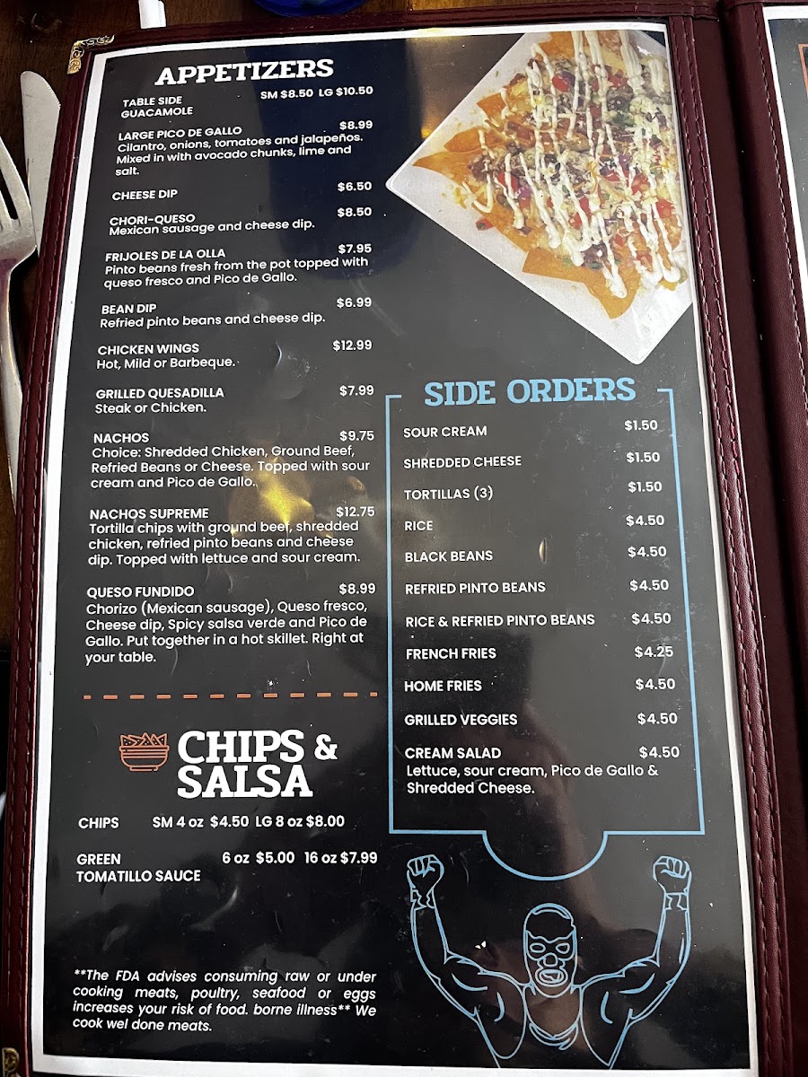 Rancho Azteca | Mexican Restaurant menu board