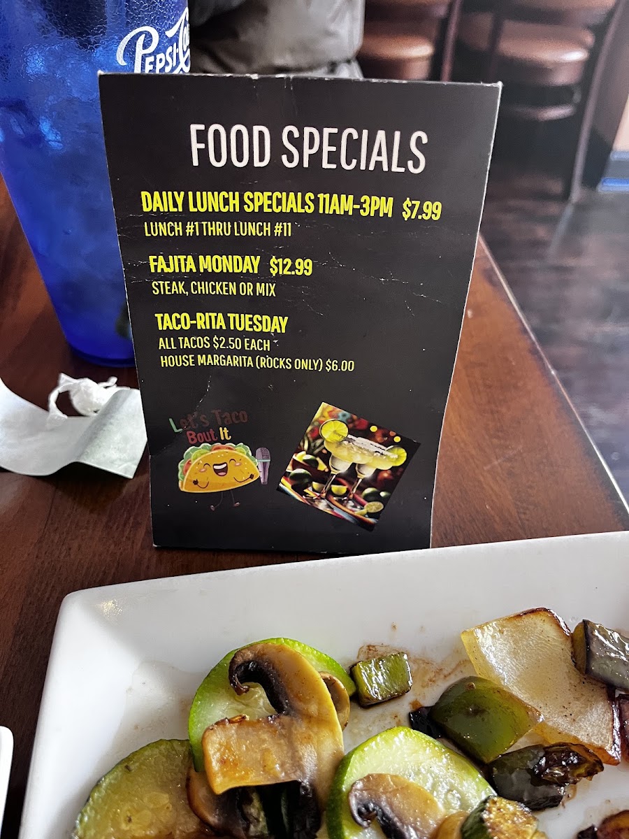 Rancho Azteca | Mexican Restaurant menu board