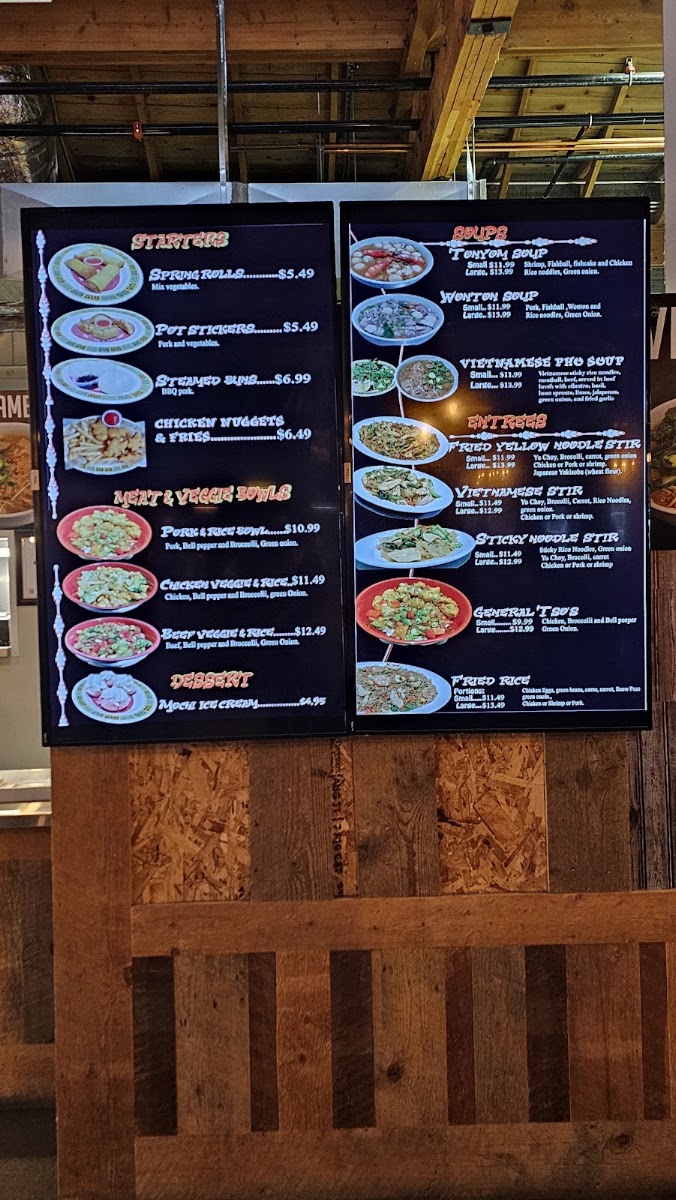 Fuji Express | Pan-Asian menu board