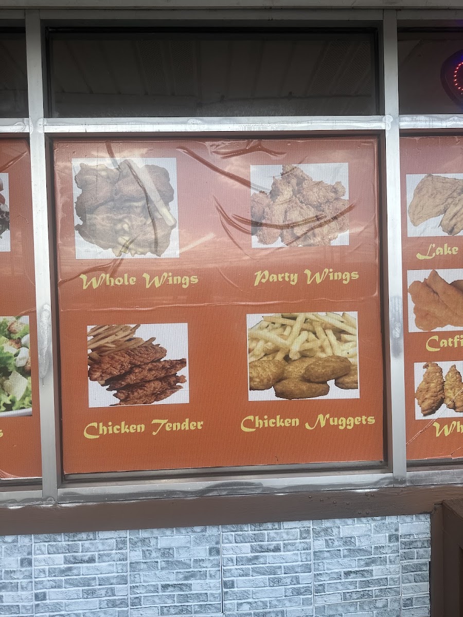 Delicious carry out menu board