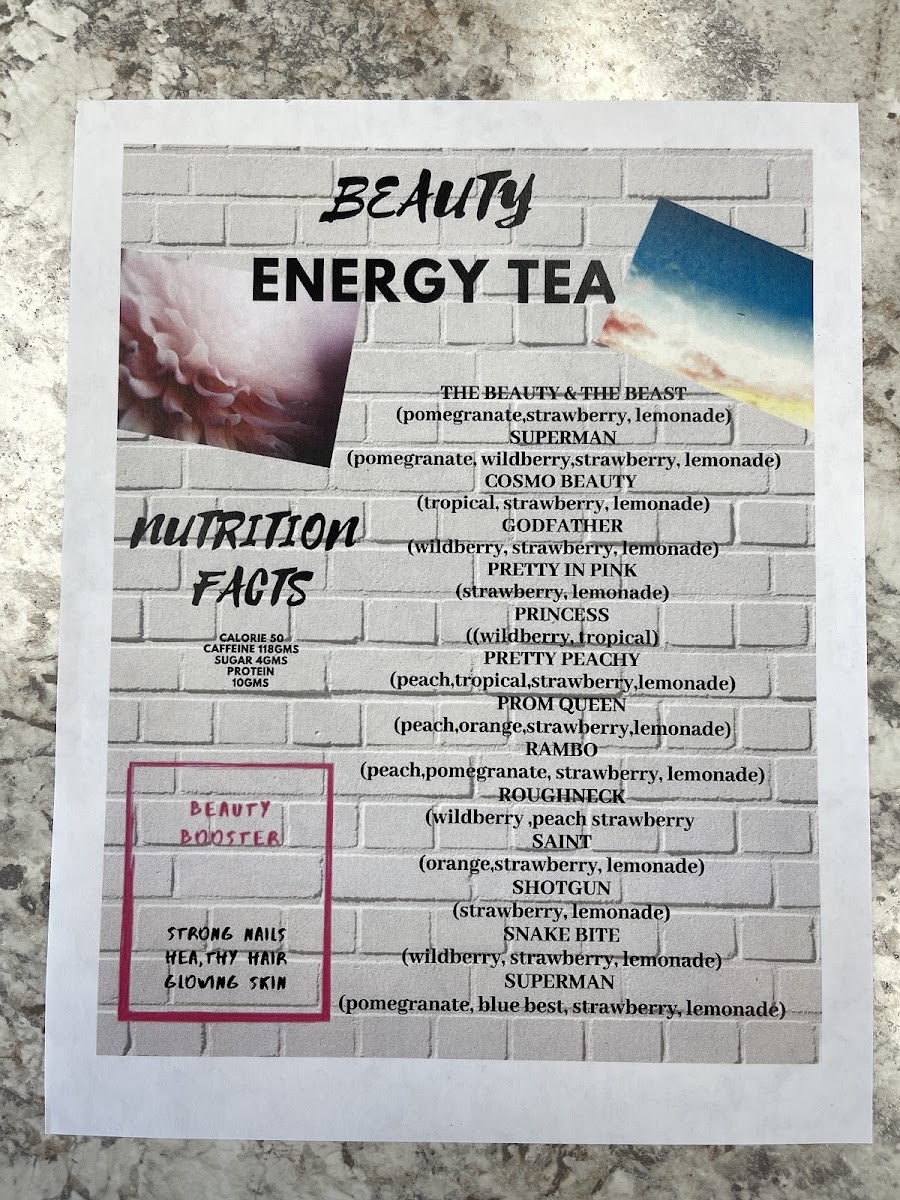 Oldham Nutrición menu board