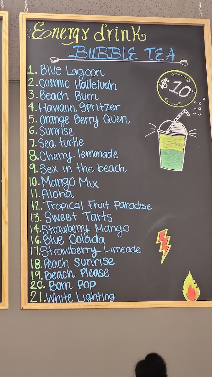 Oldham Nutrición menu board
