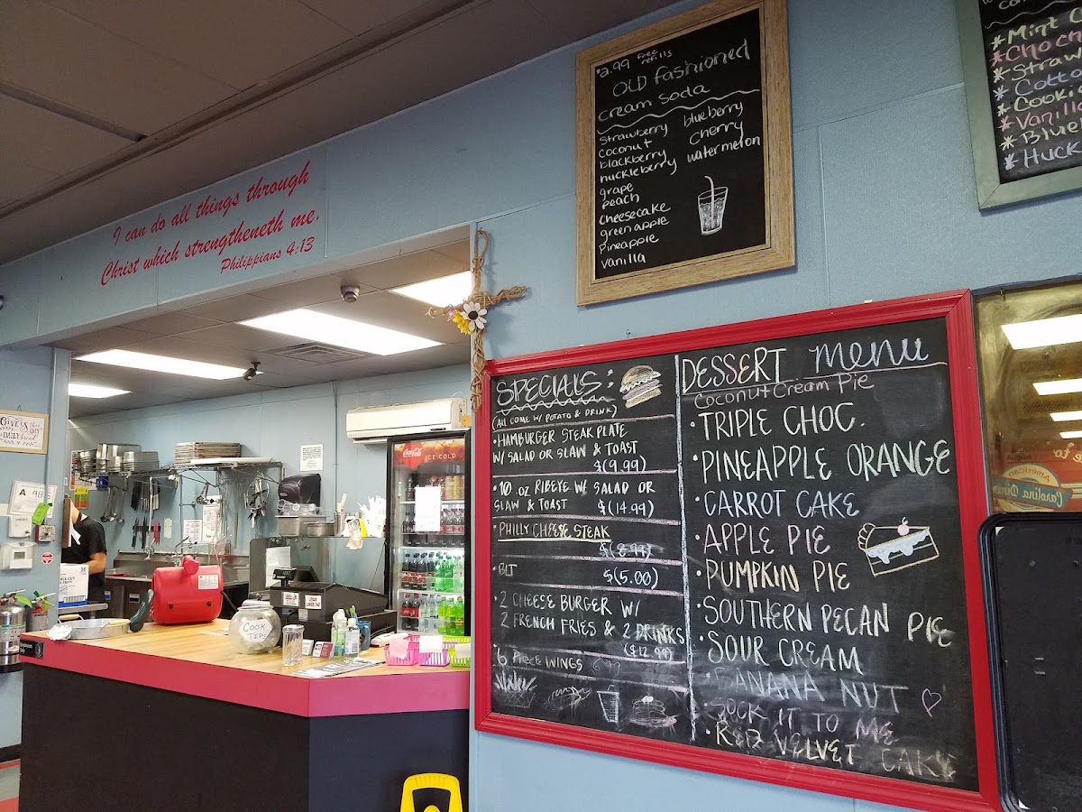 West End Diner menu board