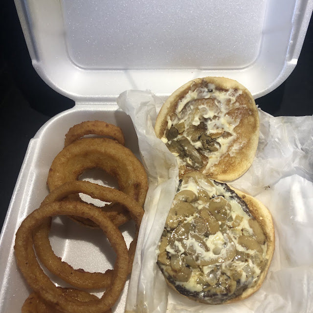 Mushroom Swiss Cheeseburger