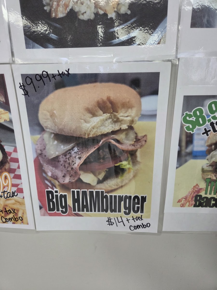 Mr. Beef's Wok On The Wild Side menu board