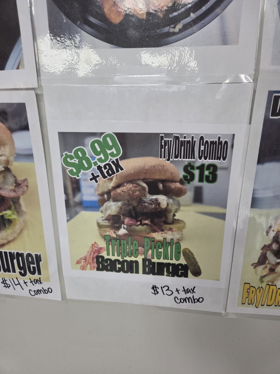 Mr. Beef's Wok On The Wild Side menu board