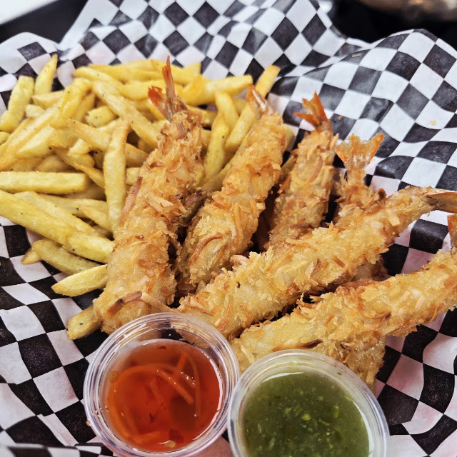 Torpedo Coconut Shrimp & Fry Basket