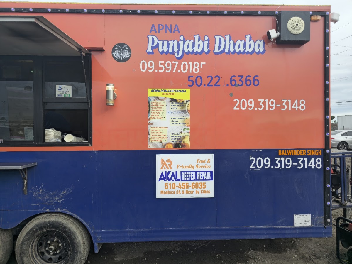 Apna Punjabi Dhaba menu board