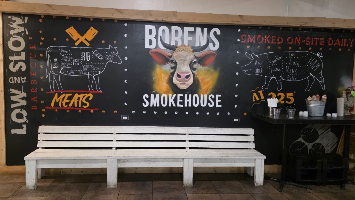 Borens Smokehouse menu board