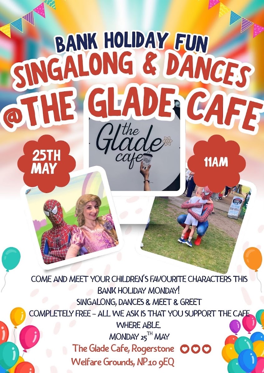 The Glade Cafe menu board