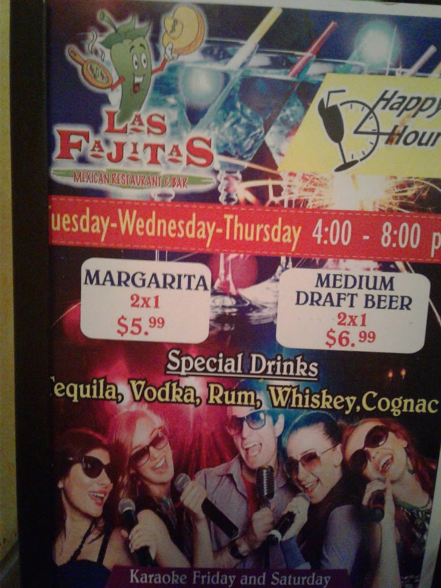 Las Fajitas | Mexican menu board