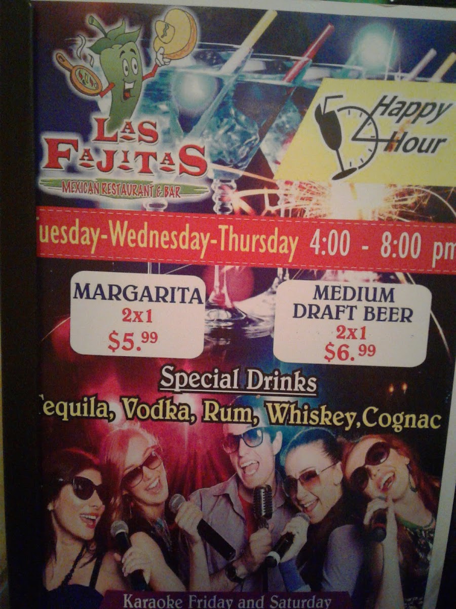 Las Fajitas | Mexican menu board