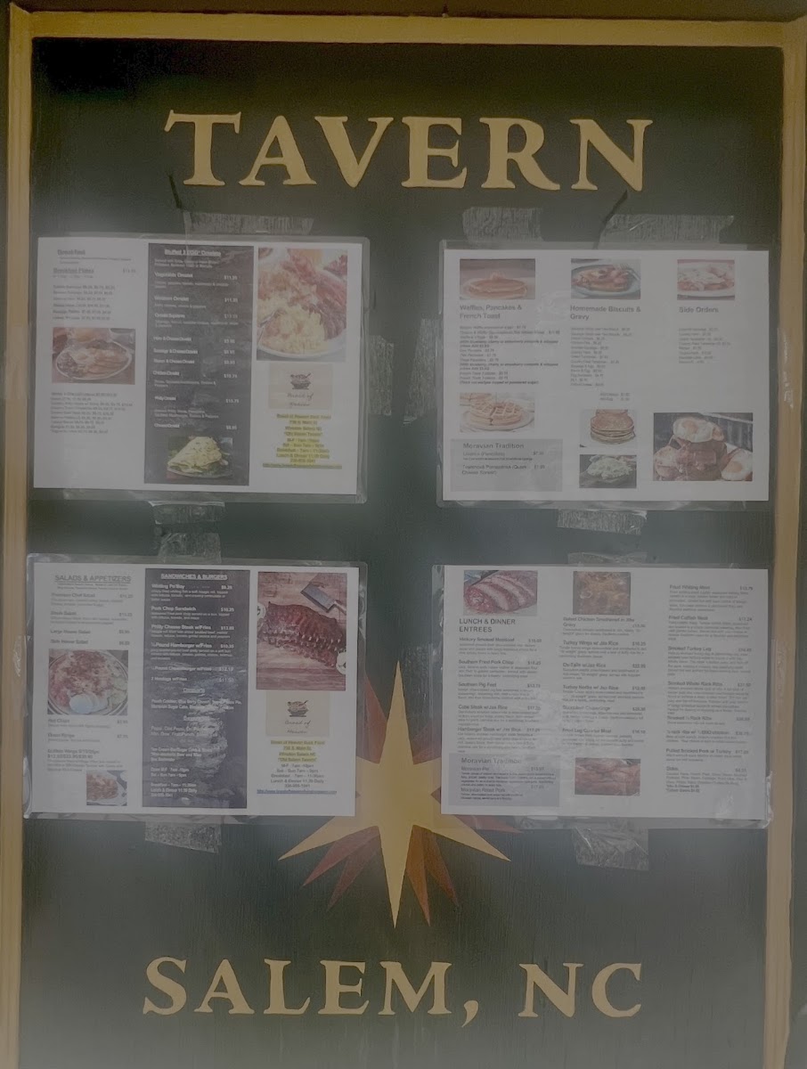 Bread of Heaven Soul Food Restaurant menu board