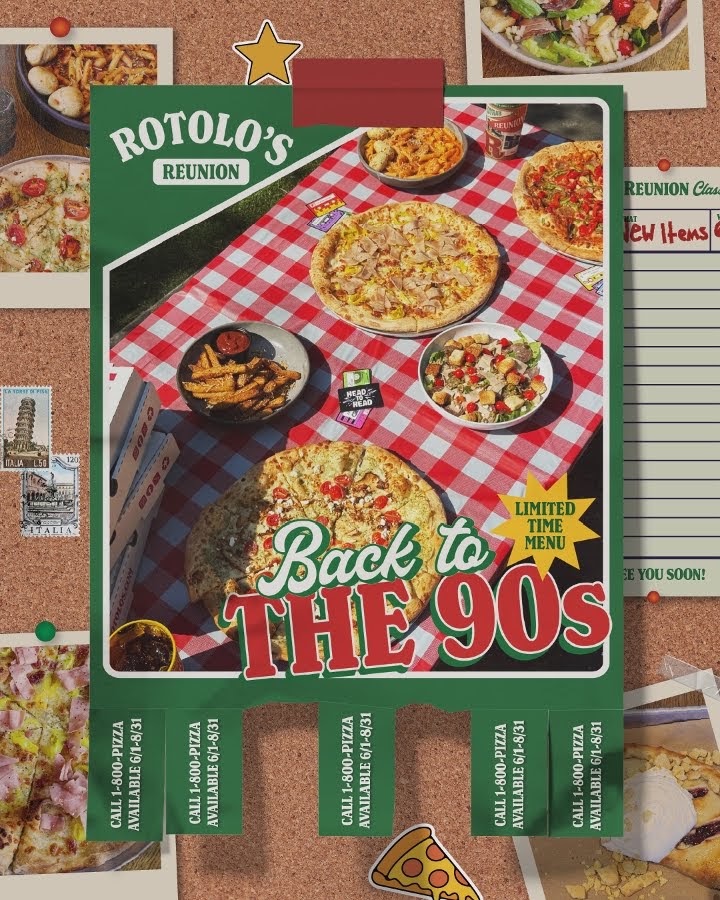 Rotolo's Craft & Crust menu board