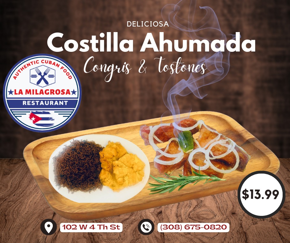 La Milagrosa menu board
