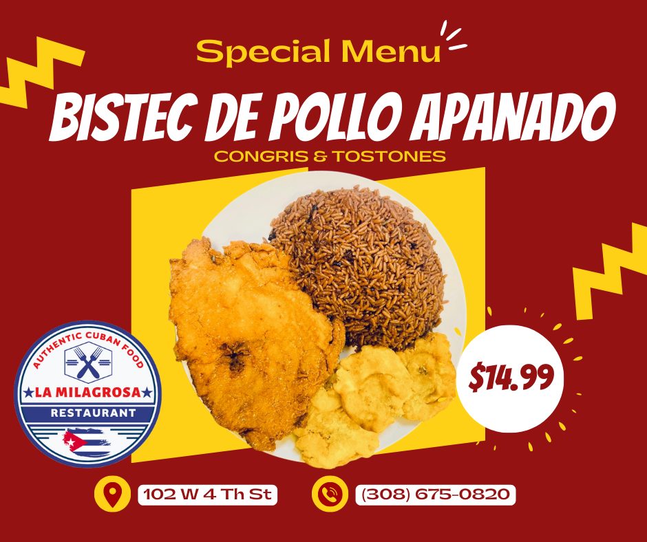 La Milagrosa menu board