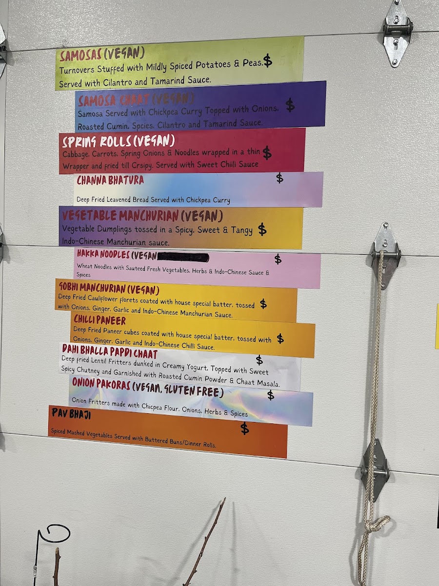 The Dhaba Express menu board