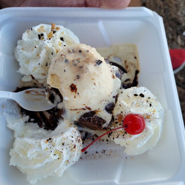 Homemade Walnut Brownie Sundae