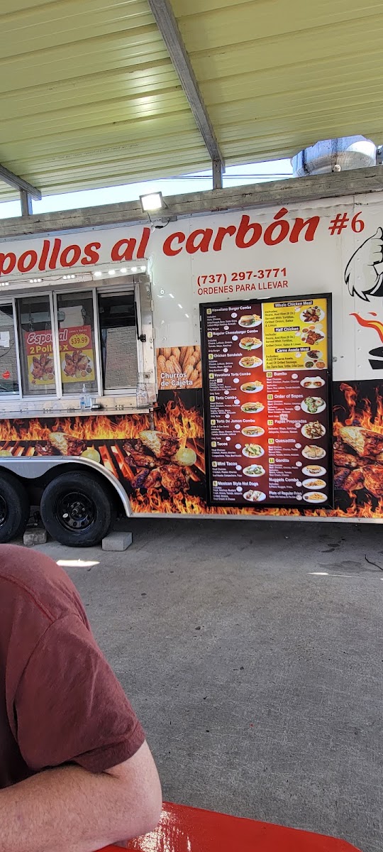El Pollo Sierreño #6 menu board