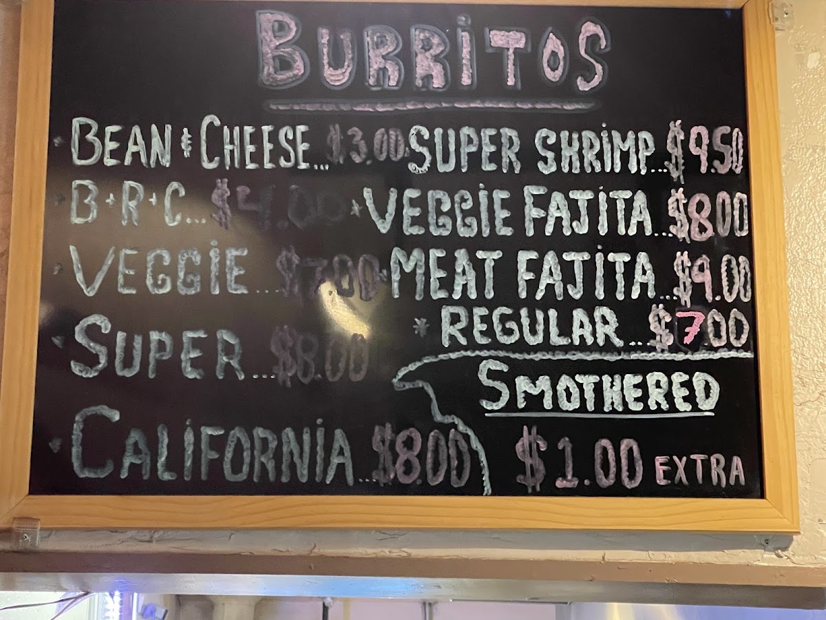 Los Portales Jaliscos | Mexican menu board