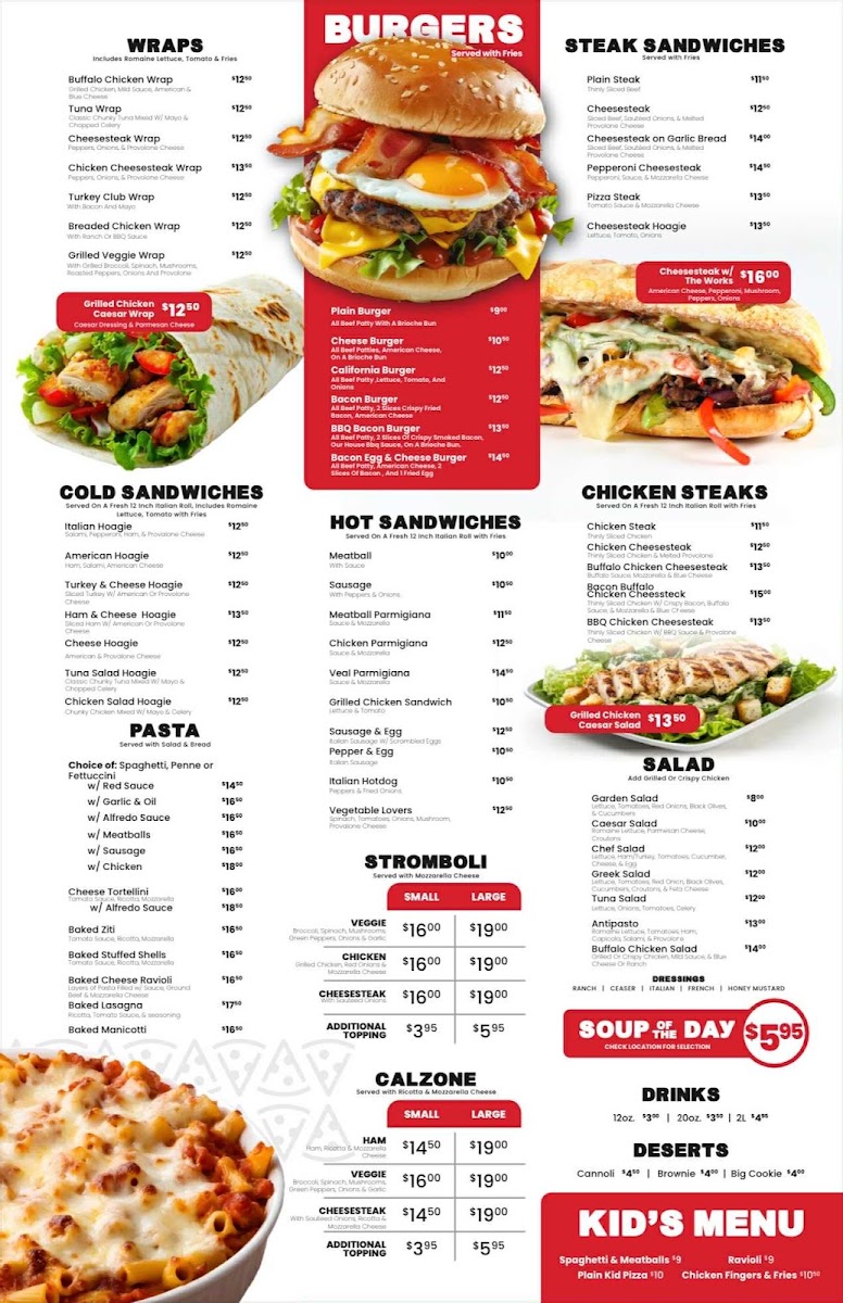 Avonna's Place menu board