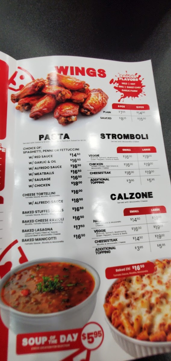 Avonna's Place menu board