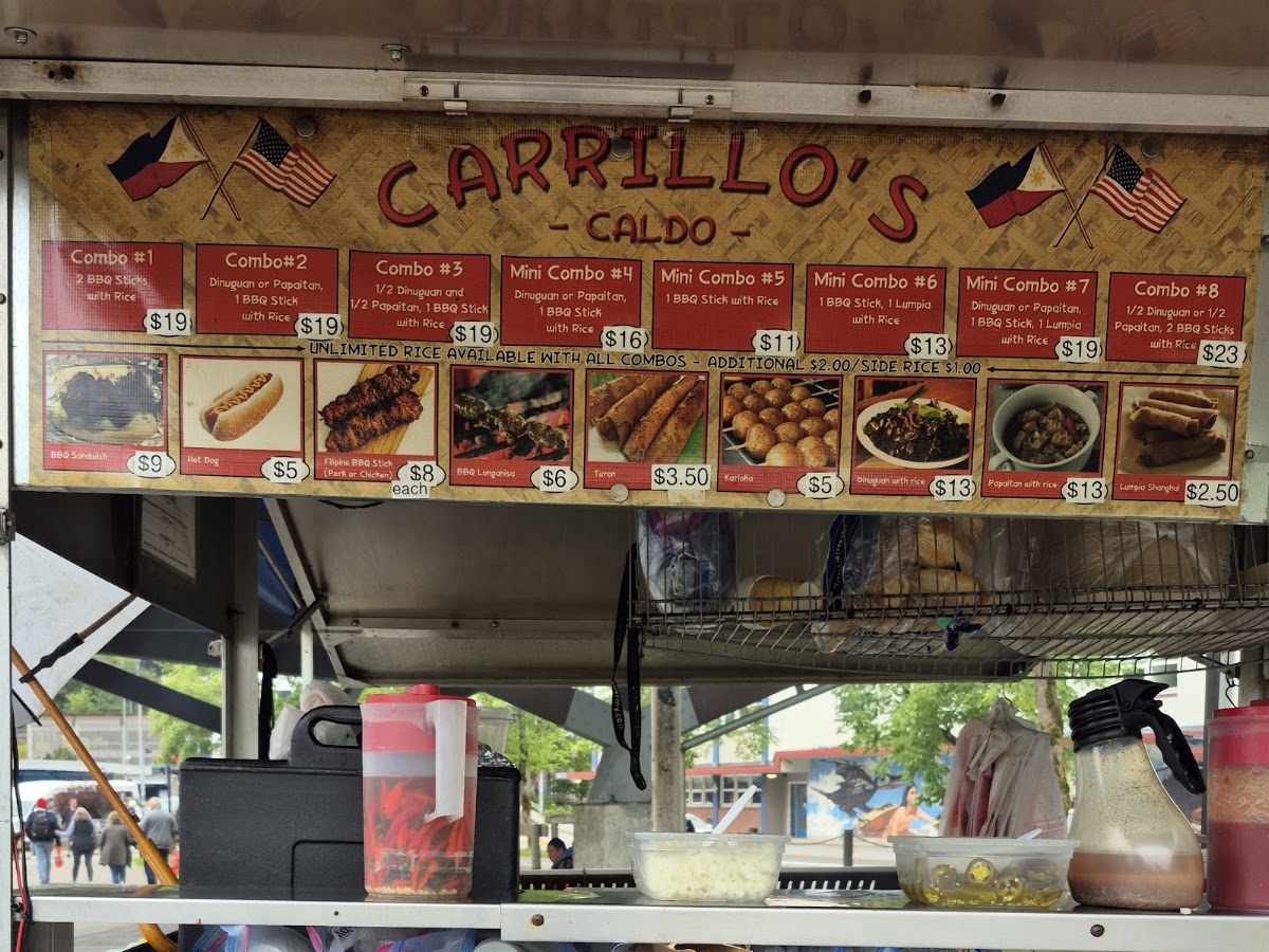 Carillo’s Caldo menu board
